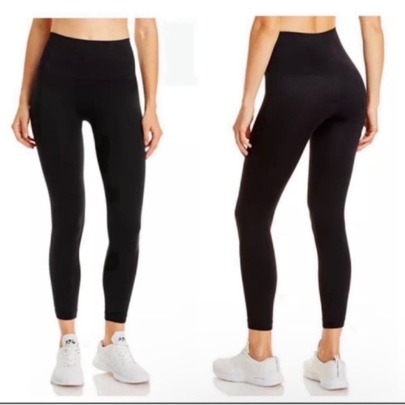 SPANX Look At Me Now Black Seamless Leggings Tights - XL/TG - Picture 1 of 10